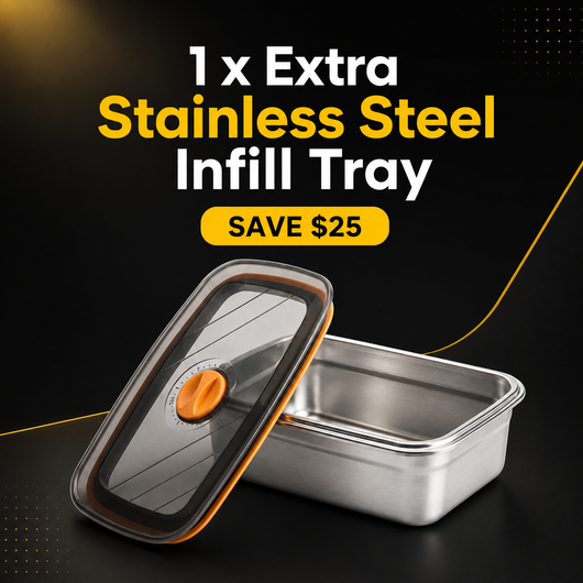 1x Trade Supply Stainless Steel Tray (1L)
